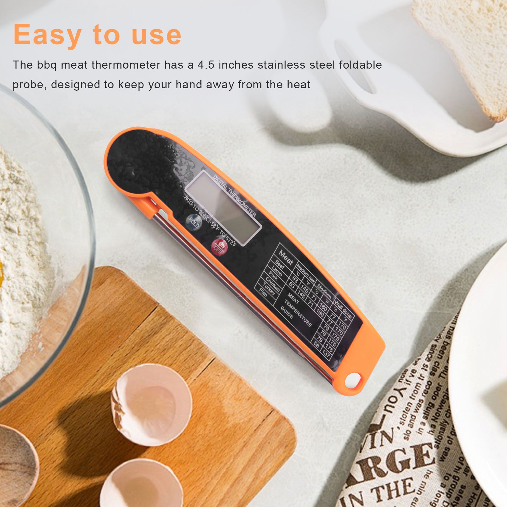 Digital Thermometer Probe - Termometro Digitale Istantaneo ABMI per Carne