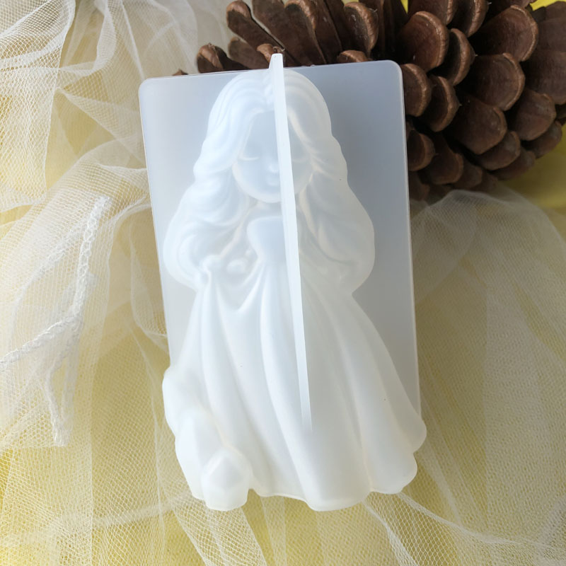 Candle Making Supplies Kit - 3D carino principessa candela in silicone