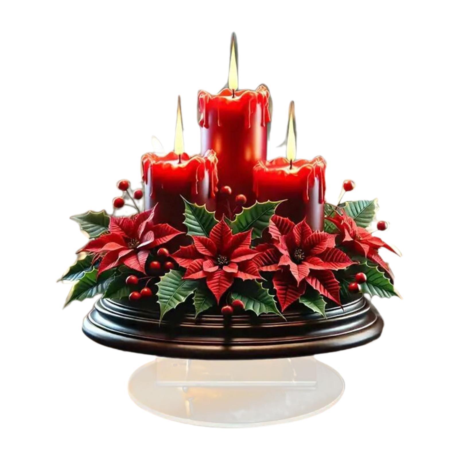 Candle Supplies Europe - Decorazioni natalizie Centrotavola da tavolo Placca