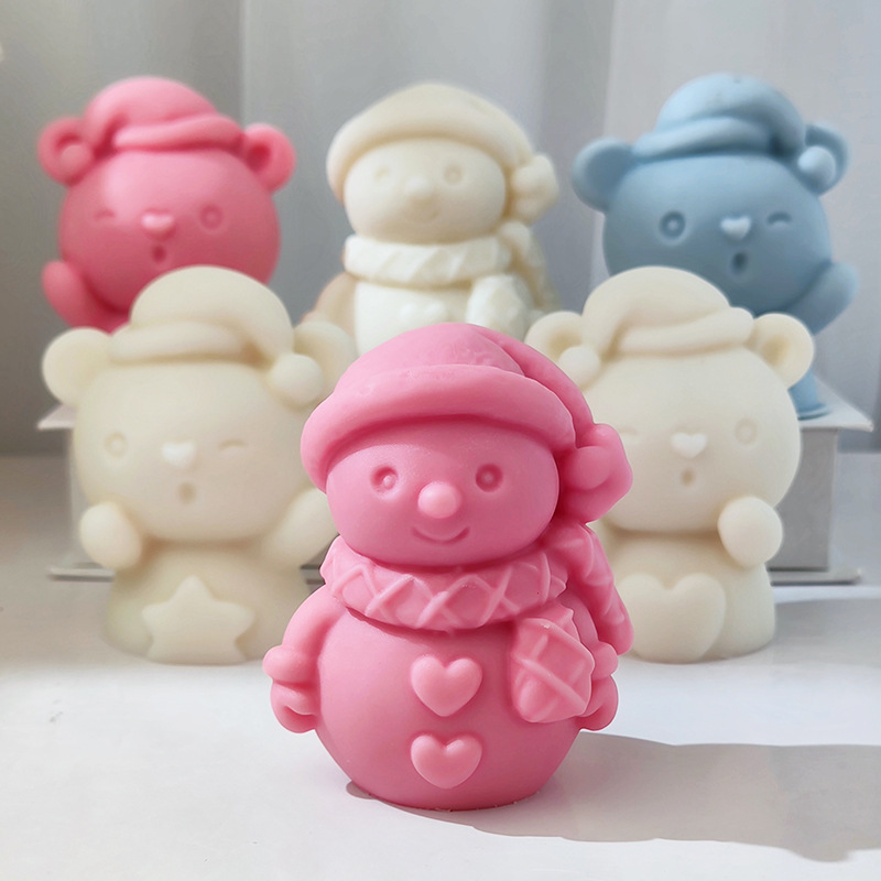 Candle Supplies Store - Stampo in silicone per pupazzo di