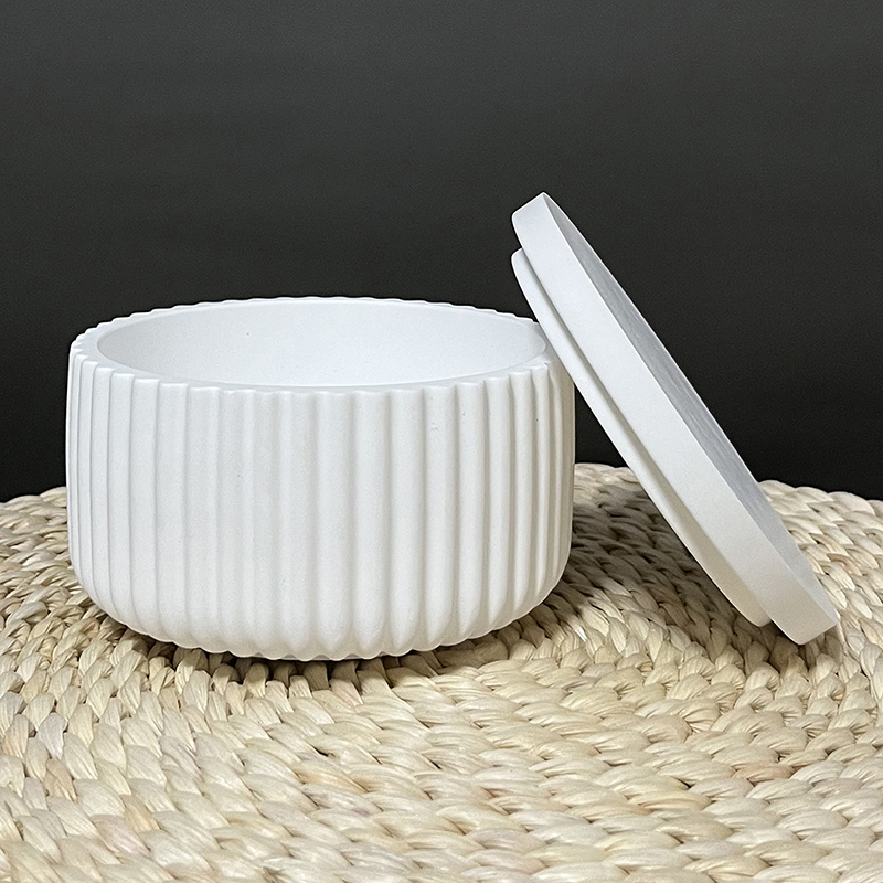 Candle Supplies Jars - Scatola di immagazzinaggio a strisce fai-da-te