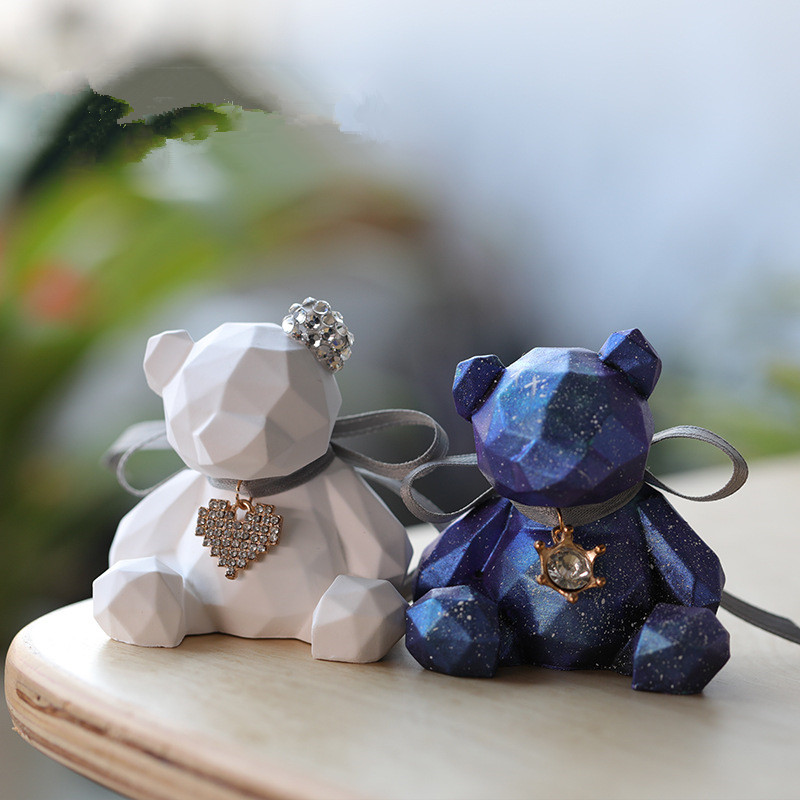 Candle Supplies Store - 3D Stereo Bear stampo in Silicone