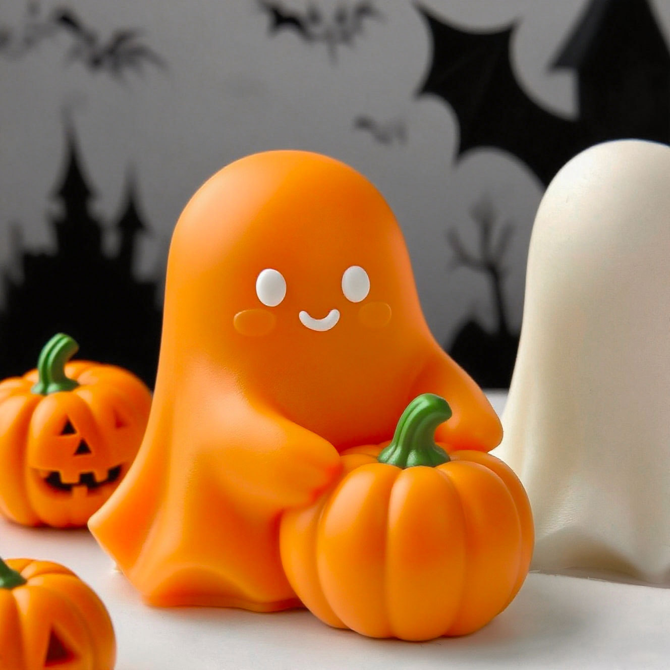 Candle Supplies Store - Stampo in silicone per zucca fantasma