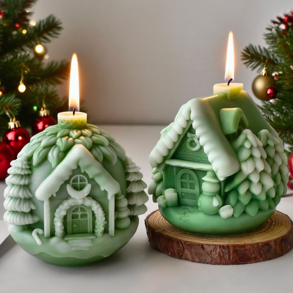 Candle Supplies Store - Stampo in silicone per casa sull'albero
