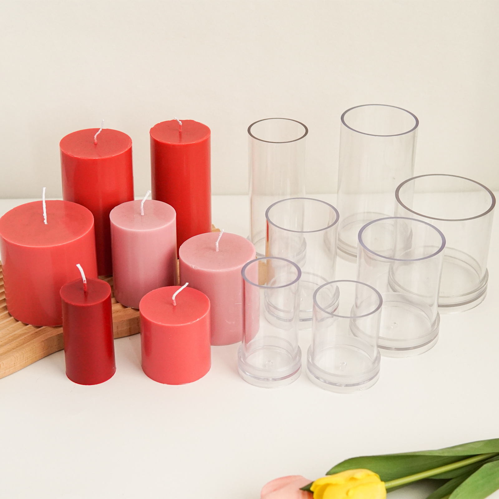 Candle Supplies Store - Vari stampi per candele cilindrici 3D