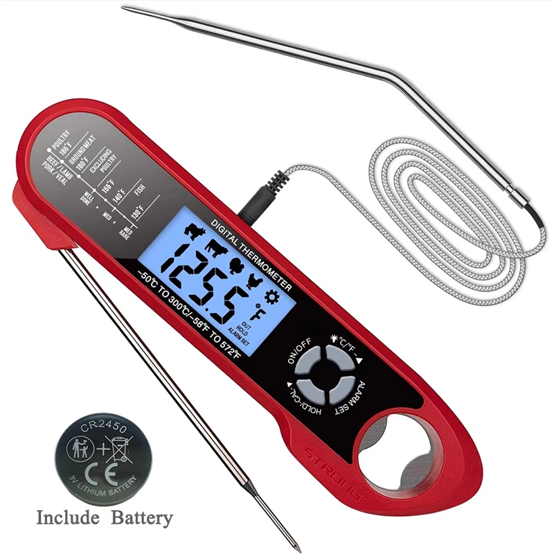 Digital Thermometer Probe - Termometro per carne a doppia sonda,
