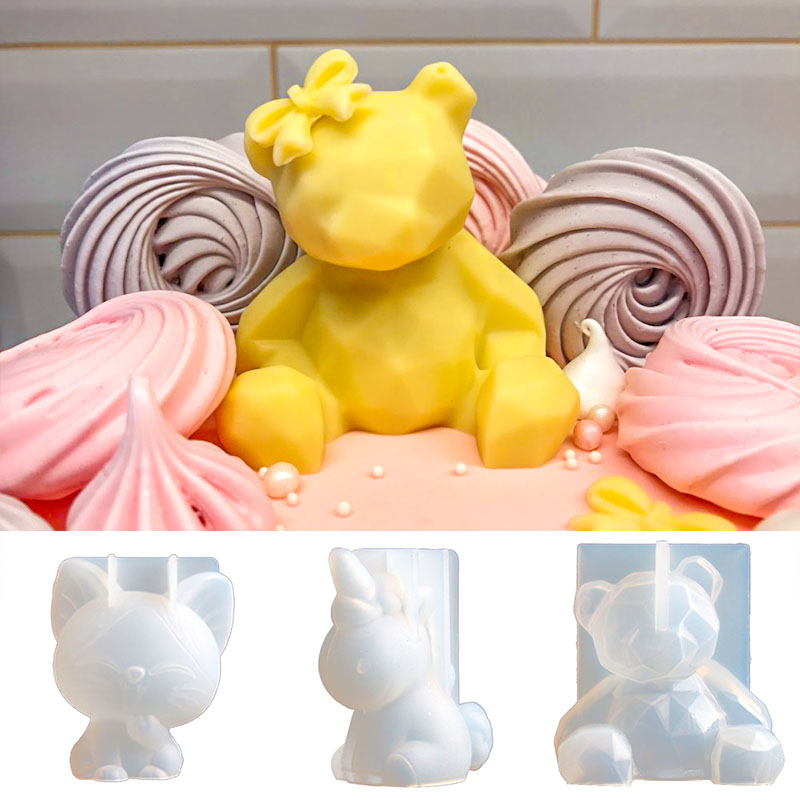 3D Stereo Bear stampo in Silic - Candle Supplies Store recensione e prezzo